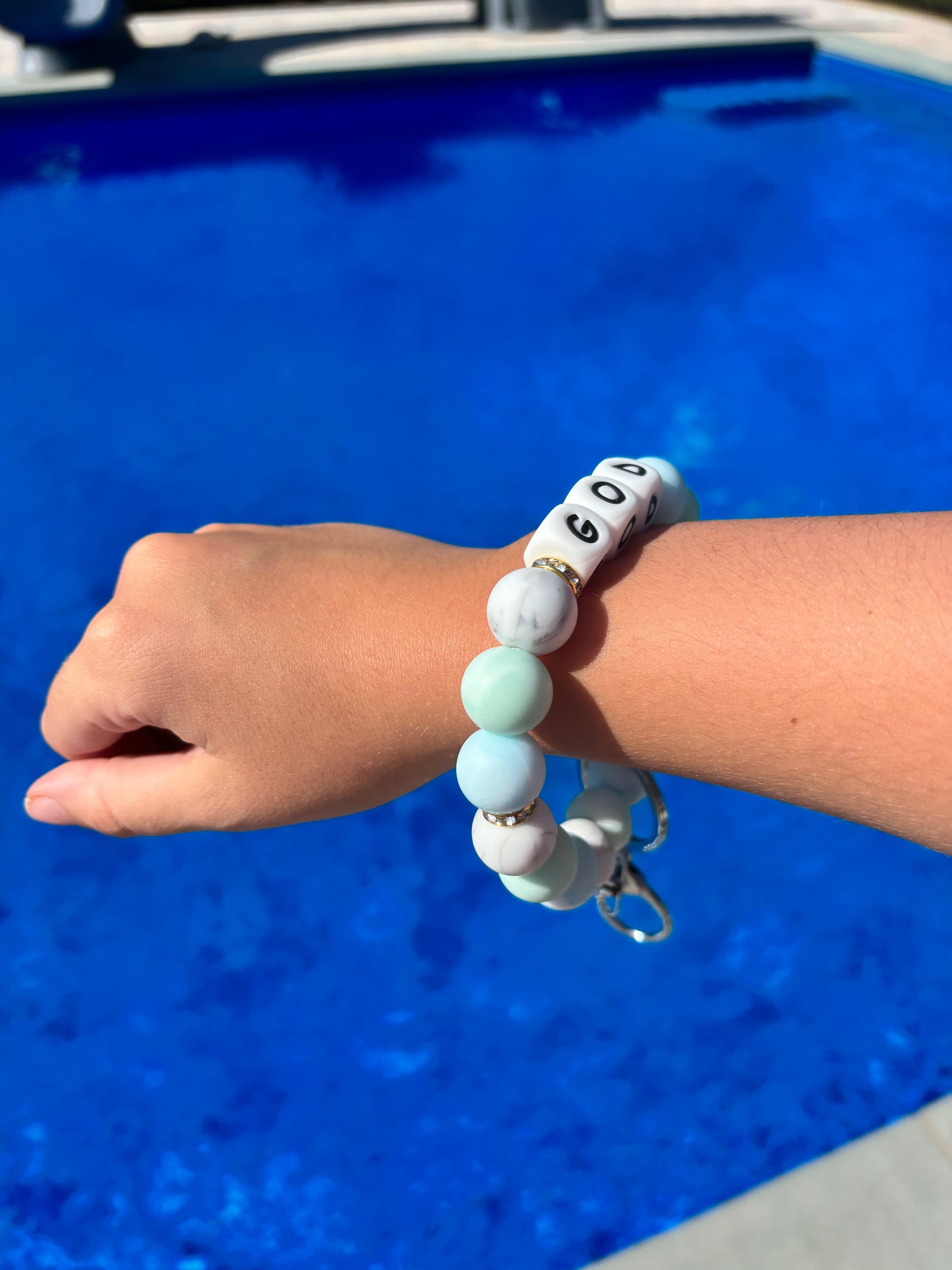 God Wristlet Keychain